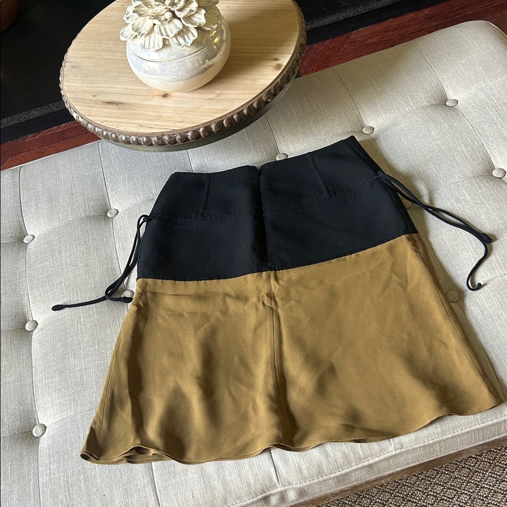 Ralph Rucci Silk/Wool Drop Waist Midi Skirt Size 8 - Picture 8 of 9